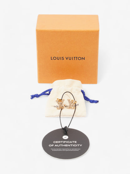 Louis Vuitton LV Iconic Earrings Gold / White Base Metal