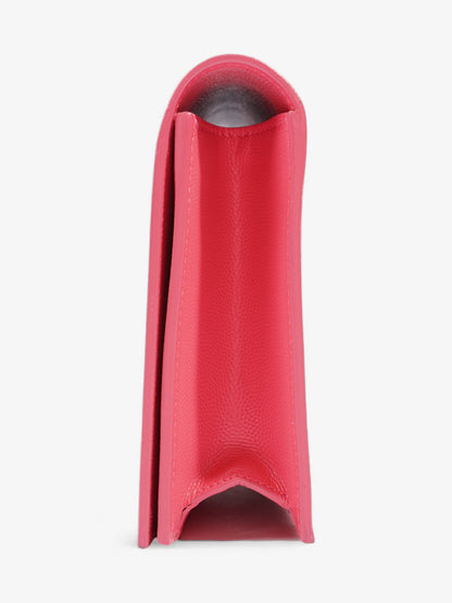 Saint Laurent Kate Neon Pink Grained Leather