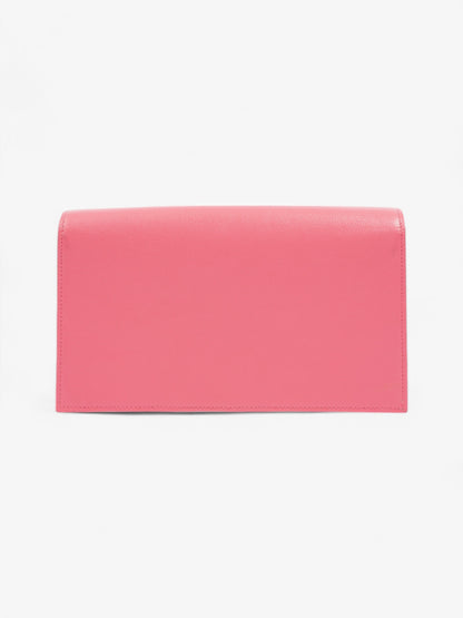Saint Laurent Kate Neon Pink Grained Leather