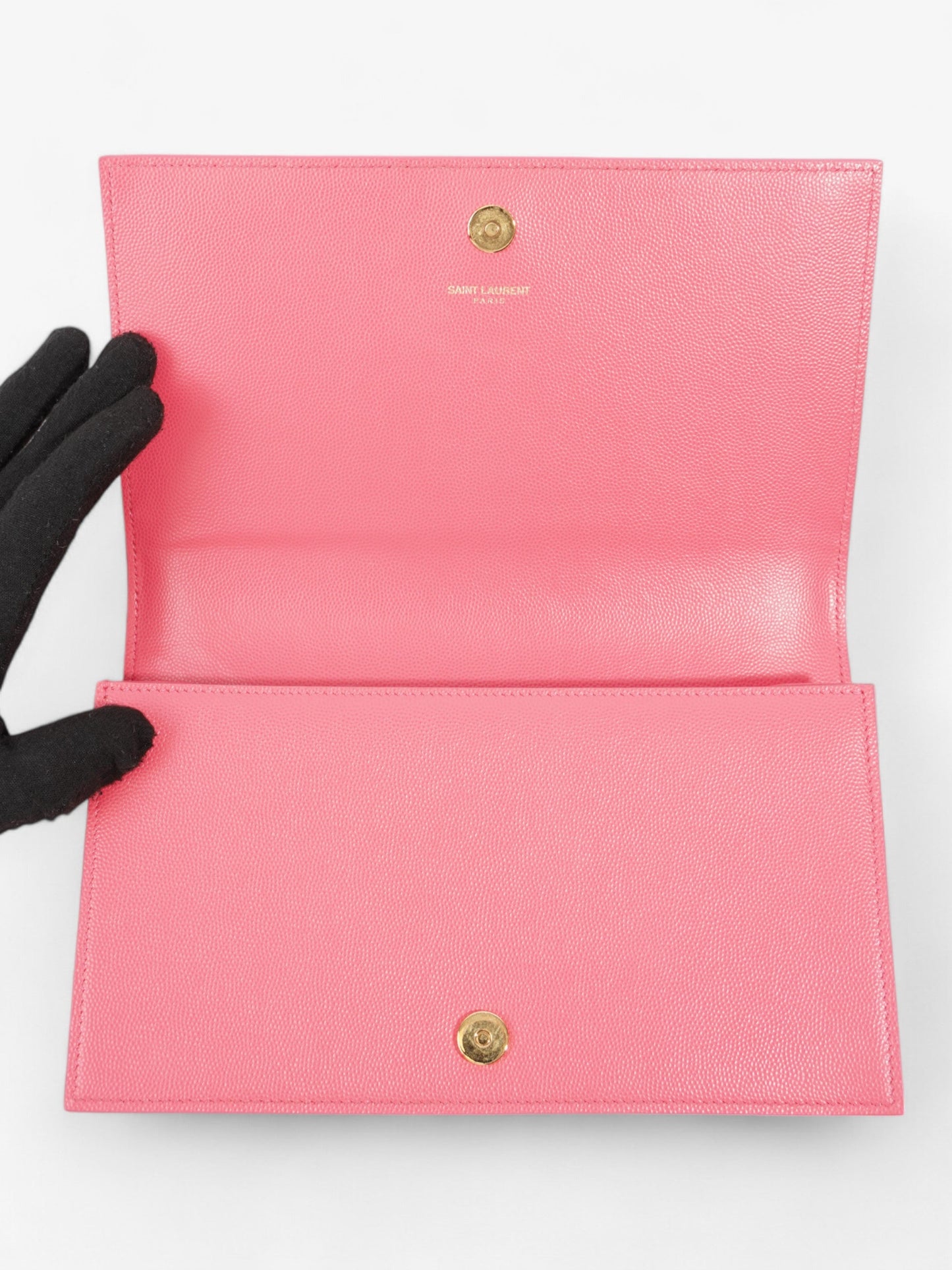 Saint Laurent Kate Neon Pink Grained Leather