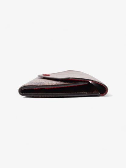 Louis Vuitton Josephine Damier Ebene / Red Coated Canvas