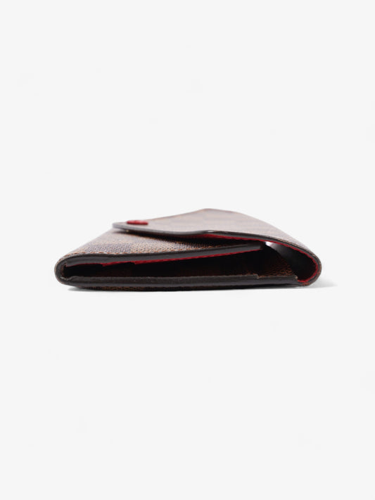 Louis Vuitton Josephine Damier Ebene / Red Coated Canvas
