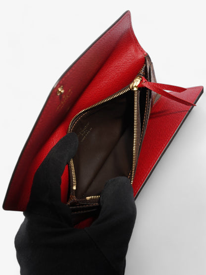 Louis Vuitton Josephine Damier Ebene / Red Coated Canvas