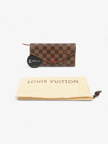 Louis Vuitton Josephine Damier Ebene / Red Coated Canvas