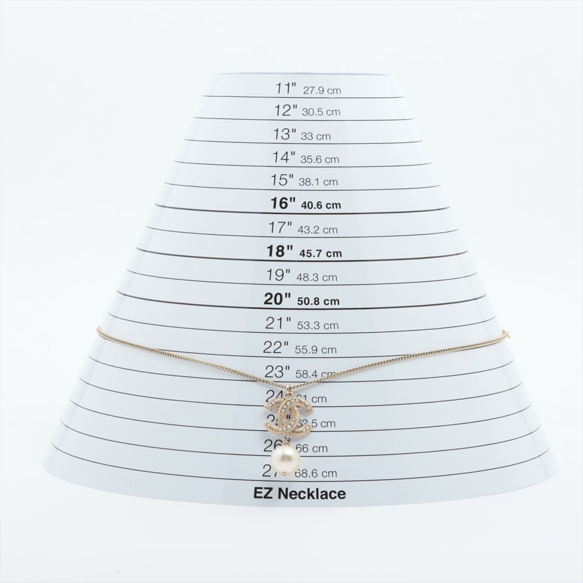 Chanel Coco Mark Long Pearl Drop Necklace Costume Jewellery