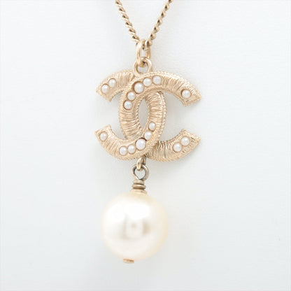 Chanel Coco Mark Long Pearl Drop Necklace Costume Jewellery