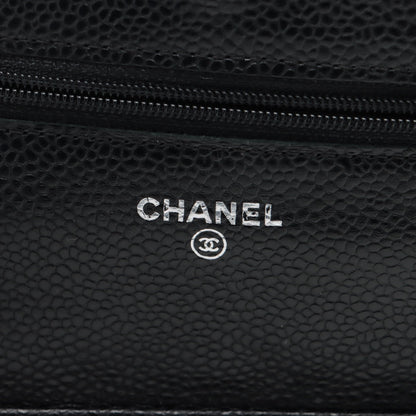 Chanel Caviar Black Wallet on Chain WOC