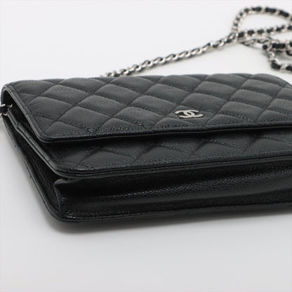 Chanel Caviar Black Wallet on Chain WOC