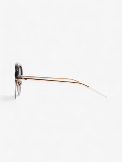 Christian Dior DiorDesertic Sunglasses Black / Gold Acetate 145mm