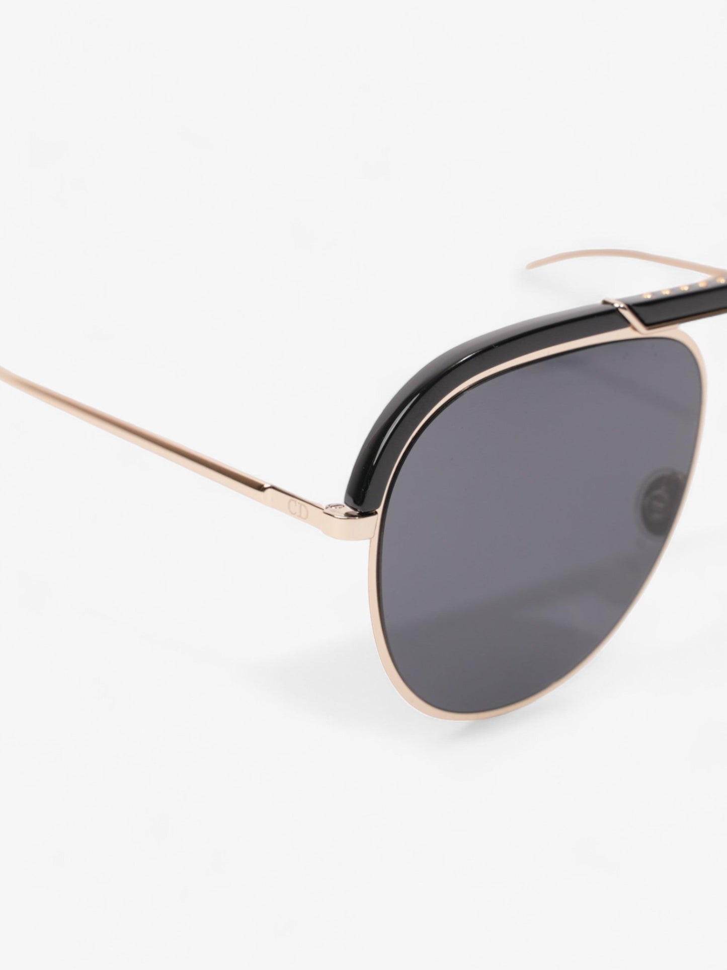 Christian Dior DiorDesertic Sunglasses Black / Gold Acetate 145mm