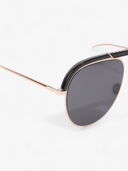 Christian Dior DiorDesertic Sunglasses Black / Gold Acetate 145mm