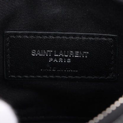 Saint Laurent Black Grained Leather Pouch