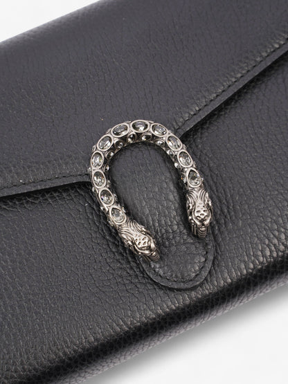 Gucci Dionysus Chain Wallet Black Leather