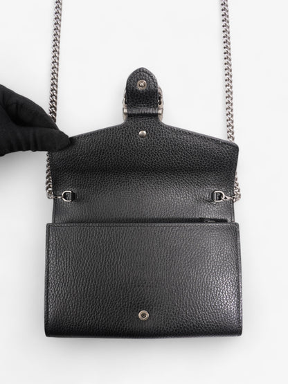 Gucci Dionysus Chain Wallet Black Leather