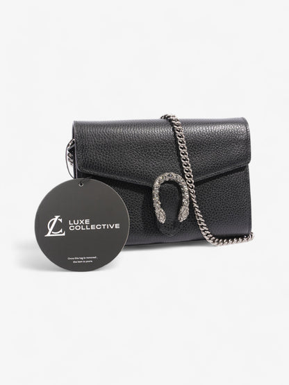 Gucci Dionysus Chain Wallet Black Leather