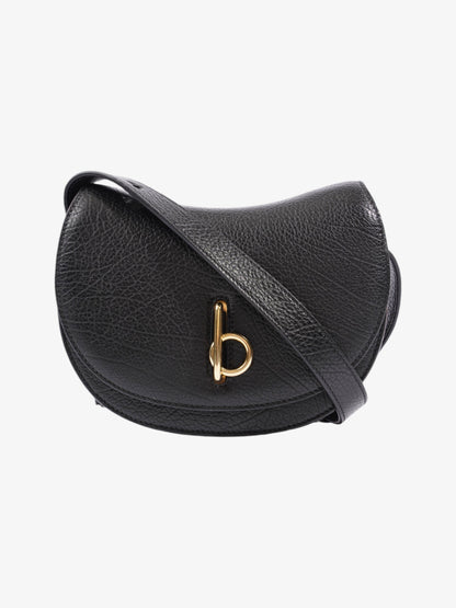 Burberry Rocking Horse Bag Black Leather Mini