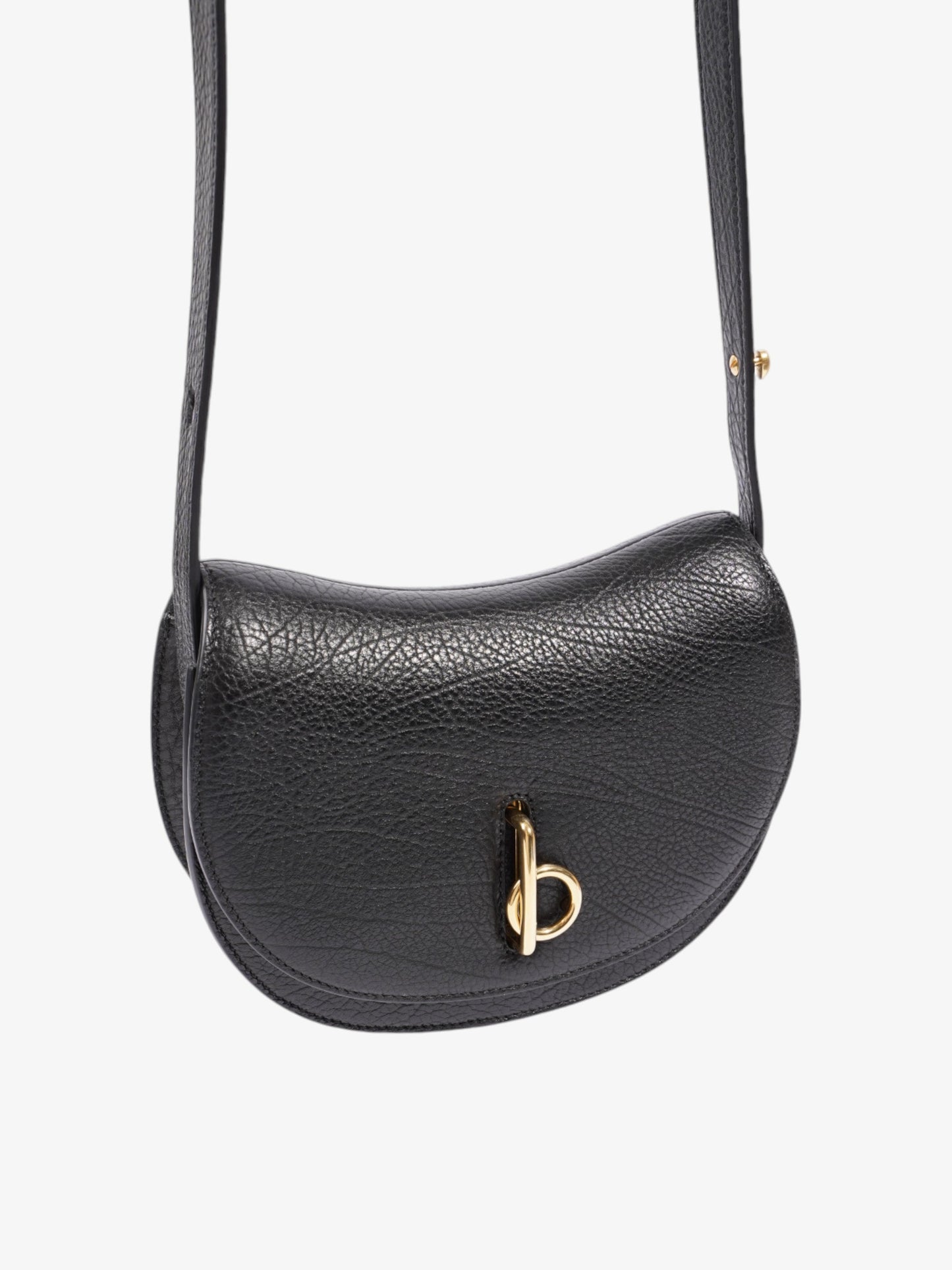 Burberry Rocking Horse Bag Black Leather Mini