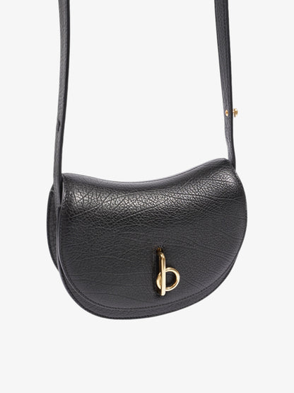 Burberry Rocking Horse Bag Black Leather Mini