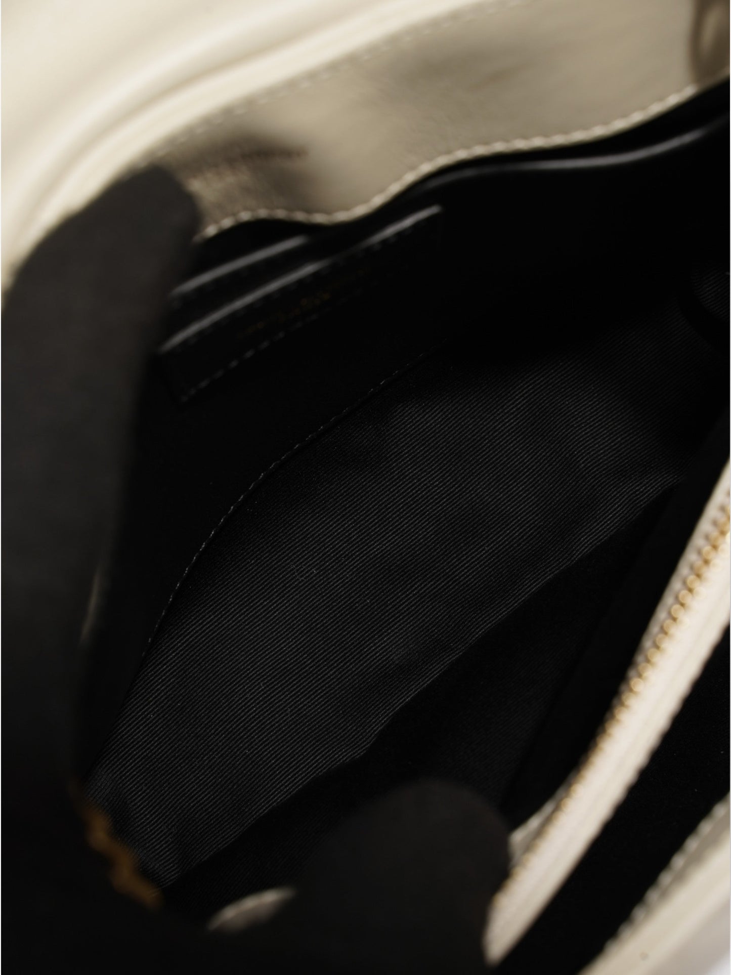 Saint Laurent LouLou Blanc Vintage Calfskin Leather Small