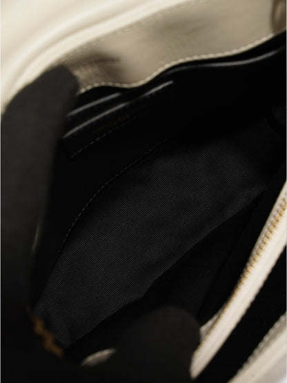 Saint Laurent LouLou Blanc Vintage Calfskin Leather Small