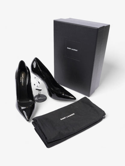 Saint Laurent Opyum 110mm Black / Silver Leather EU 38.5 UK 5.5