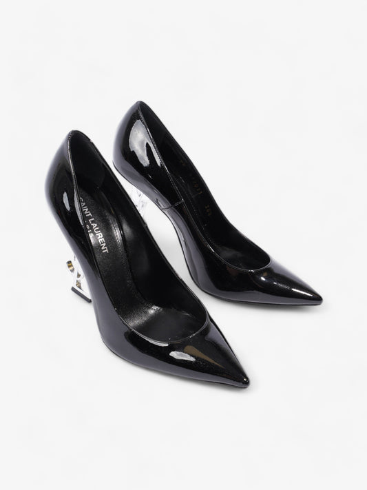 Saint Laurent Opyum 110mm Black / Silver Leather EU 38.5 UK 5.5