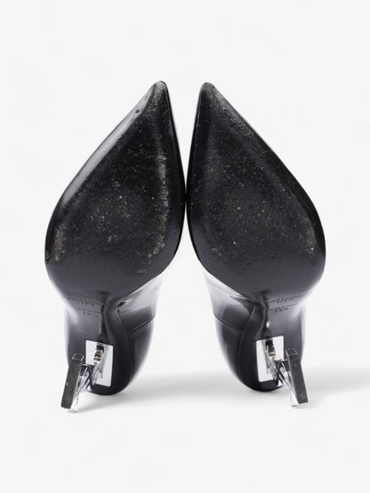 Saint Laurent Opyum 110mm Black / Silver Leather EU 38.5 UK 5.5