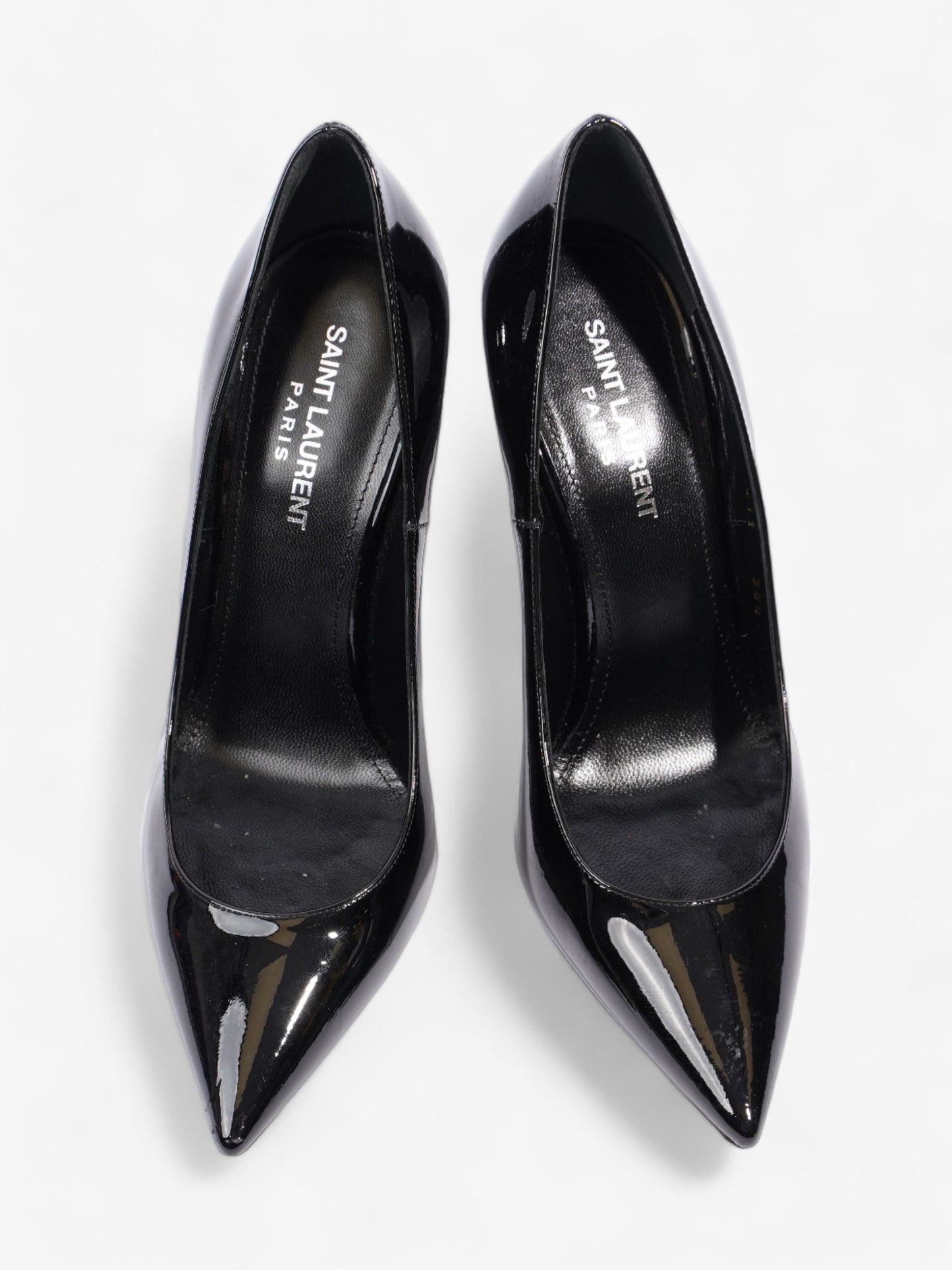 Saint Laurent Opyum 110mm Black / Silver Leather EU 38.5 UK 5.5