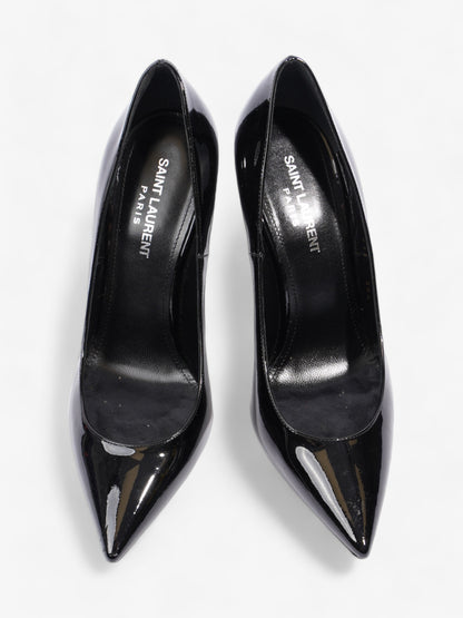 Saint Laurent Opyum 110mm Black / Silver Leather EU 38.5 UK 5.5