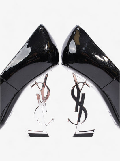 Saint Laurent Opyum 110mm Black / Silver Leather EU 38.5 UK 5.5