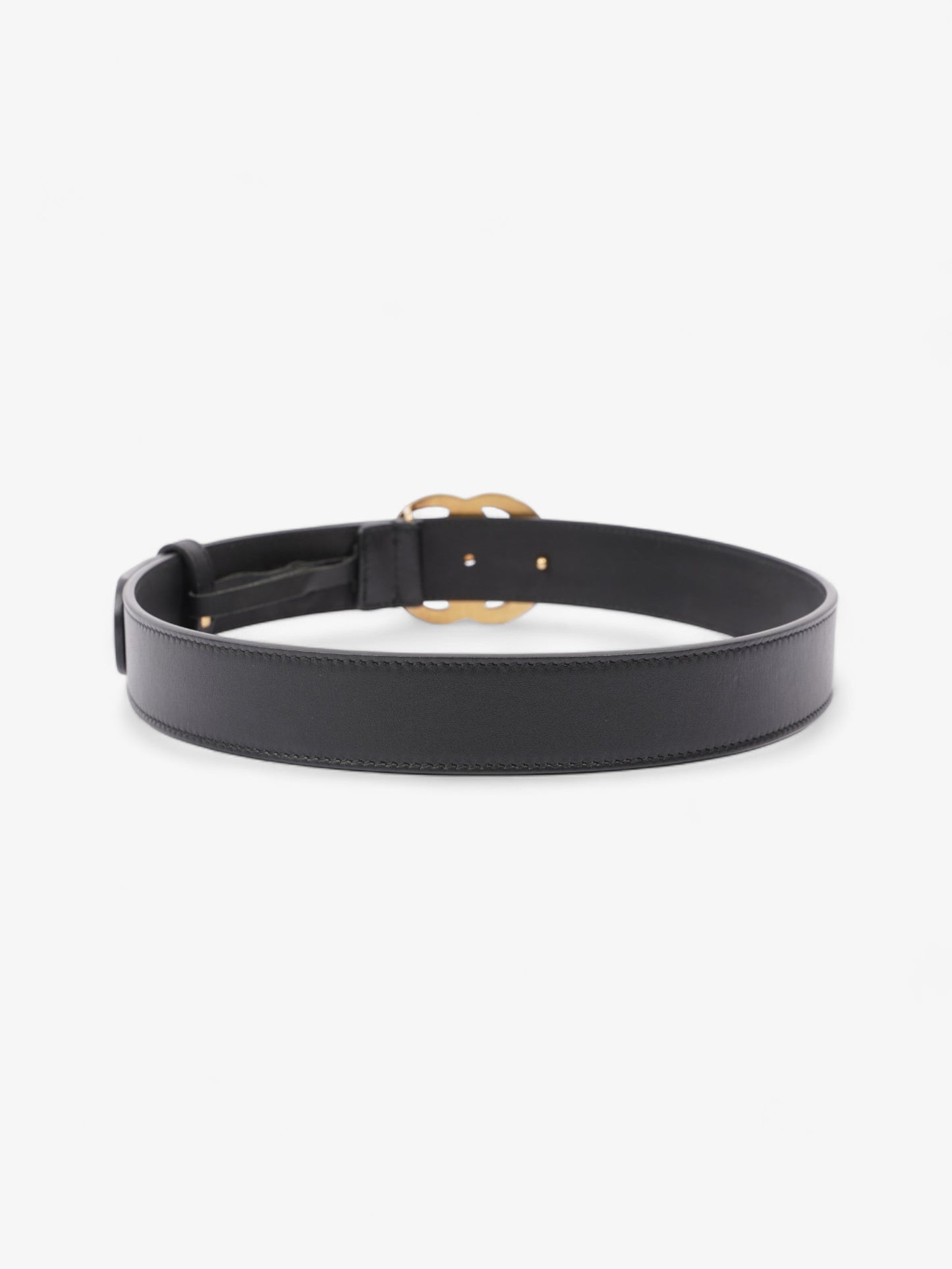Gucci GG Marmont Thin Belt Black Leather 70cm 28"