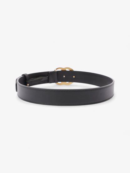 Gucci GG Marmont Thin Belt Black Leather 70cm 28"