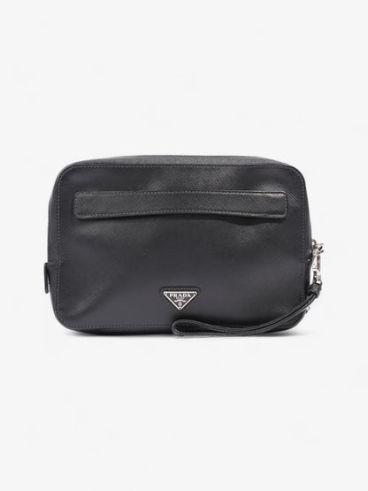 Prada Wristlet Black Saffiano Leather
