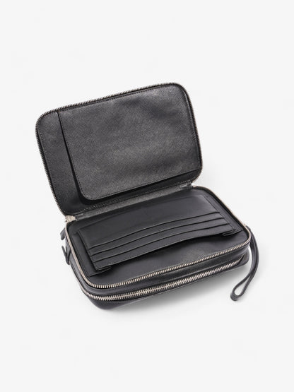 Prada Wristlet Black Saffiano Leather