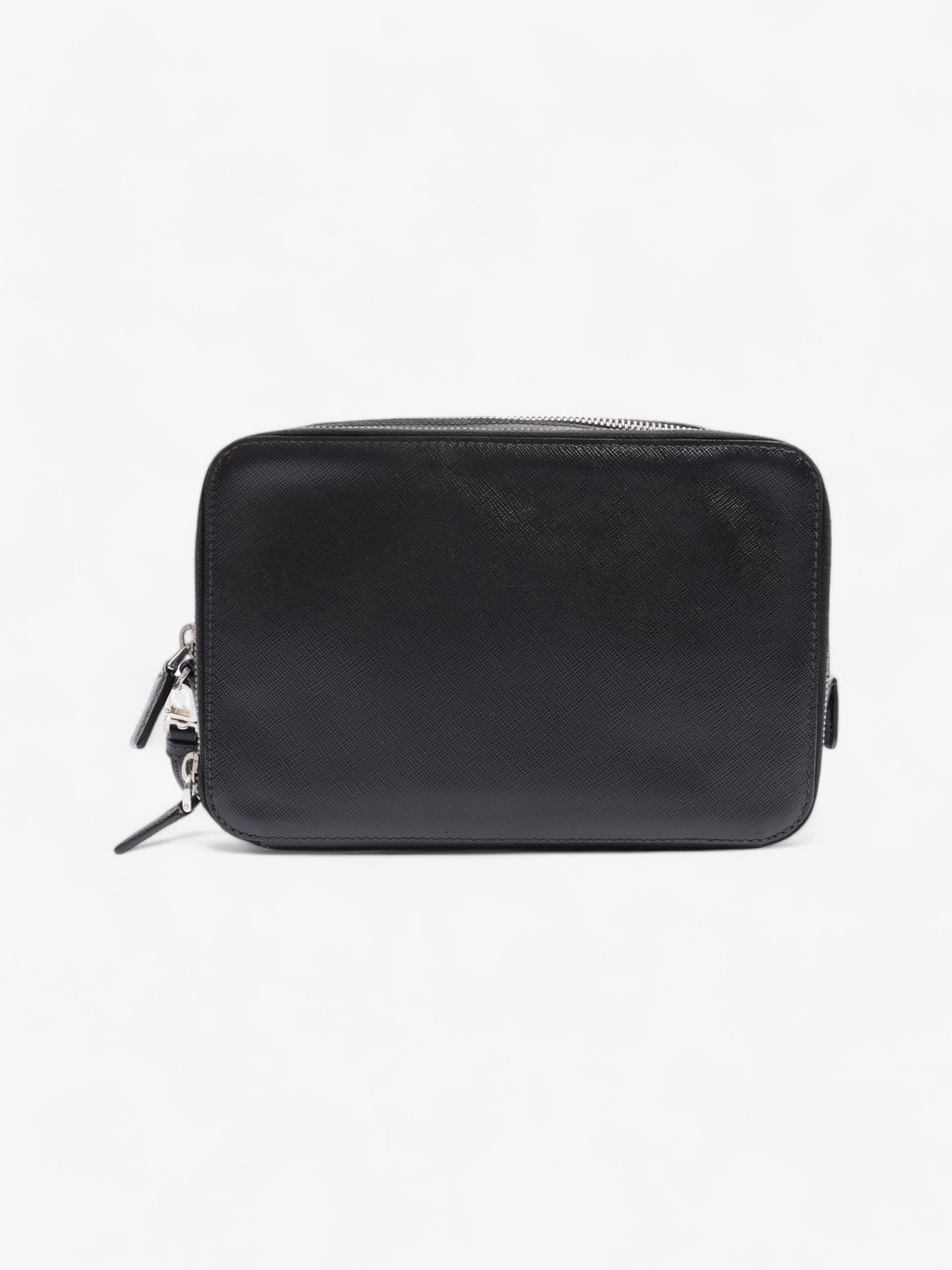Prada Wristlet Black Saffiano Leather