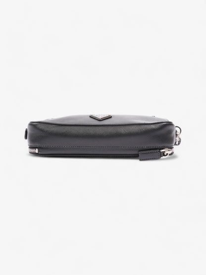 Prada Wristlet Black Saffiano Leather