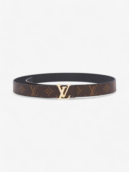 Louis Vuitton 30mm Reversible Belt Monogram / Black Coated Canvas 85cm 34"