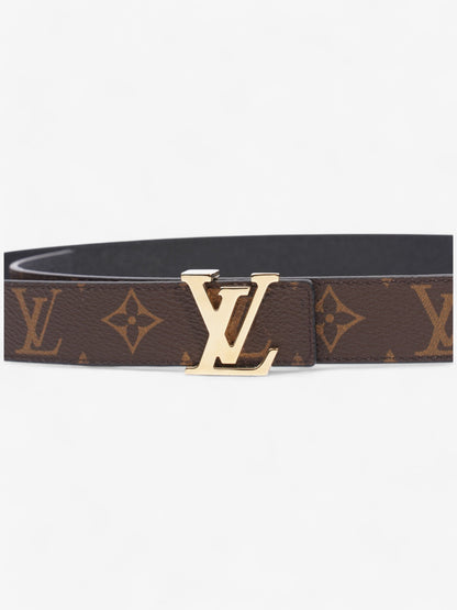 Louis Vuitton 30mm Reversible Belt Monogram / Black Coated Canvas 85cm 34"