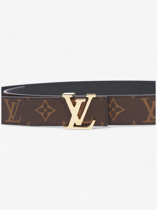 Louis Vuitton 30mm Reversible Belt Monogram / Black Coated Canvas 85cm 34"