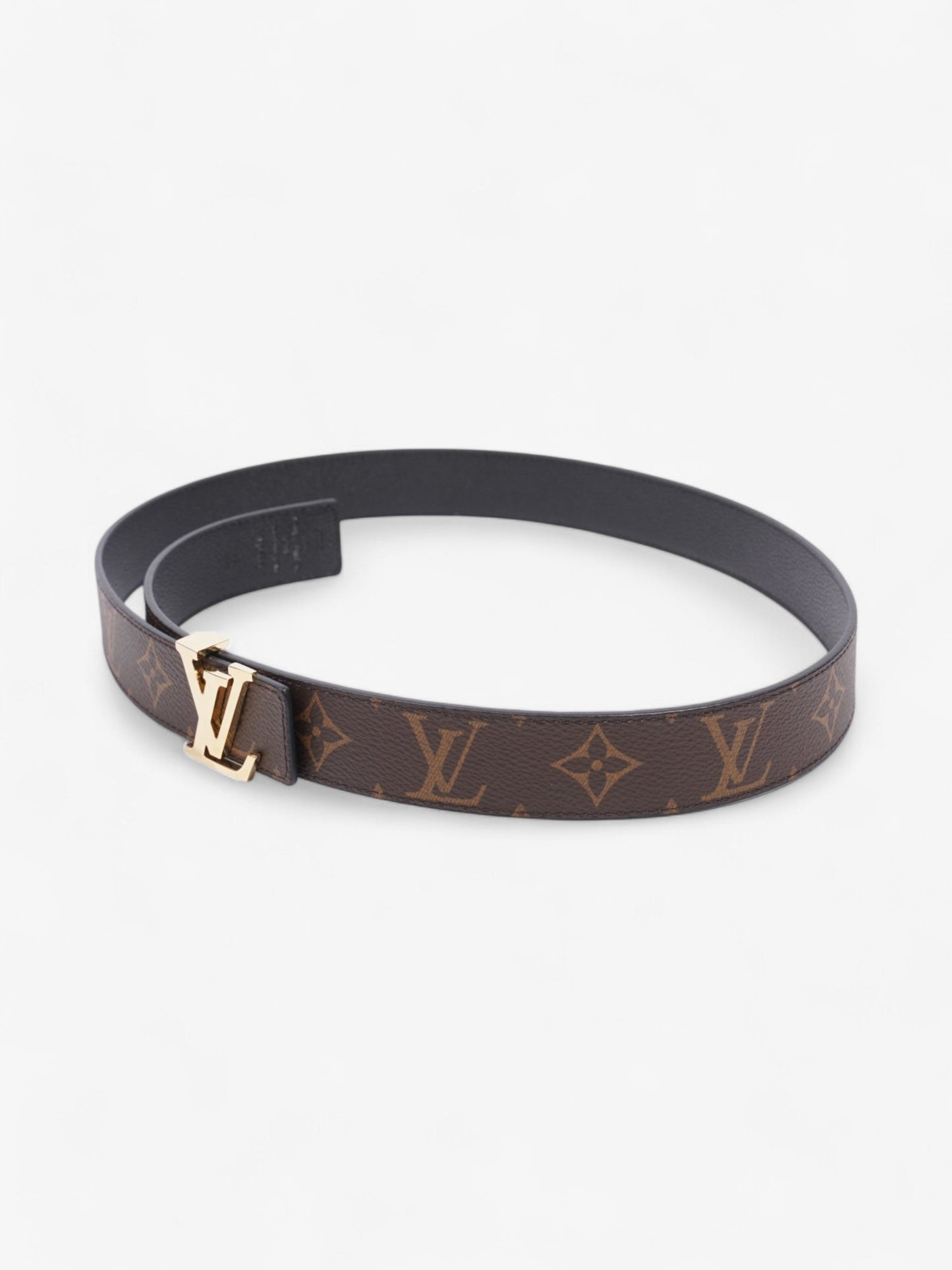 Louis Vuitton 30mm Reversible Belt Monogram / Black Coated Canvas 85cm 34"