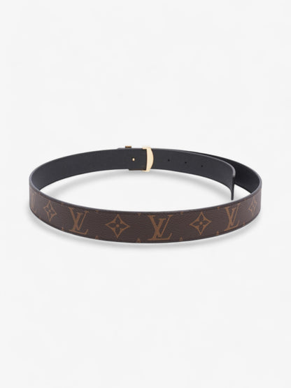 Louis Vuitton 30mm Reversible Belt Monogram / Black Coated Canvas 85cm 34"
