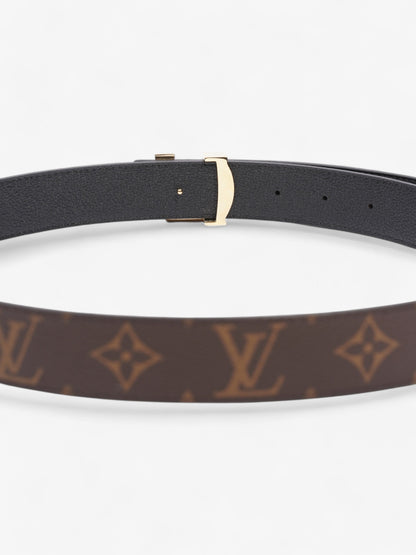 Louis Vuitton 30mm Reversible Belt Monogram / Black Coated Canvas 85cm 34"