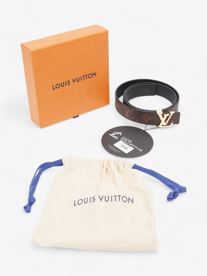 Louis Vuitton 30mm Reversible Belt Monogram / Black Coated Canvas 85cm 34"