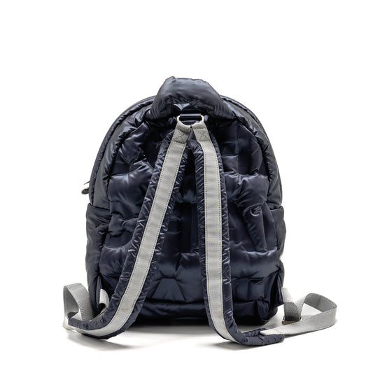Chanel Doudone Padded Backpack Nylon Dark Grey