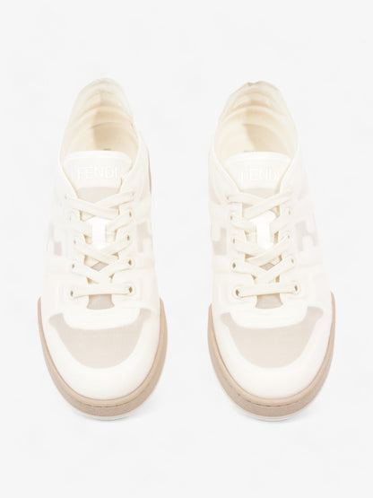 Fendi Low Top Sneaker White Mesh EU 38.5 UK 5.5