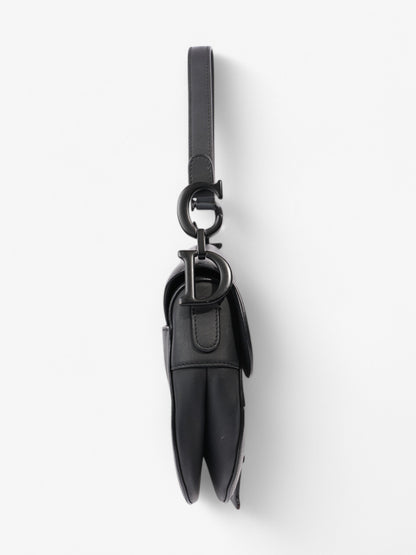Christian Dior Saddle Bag Black Leather