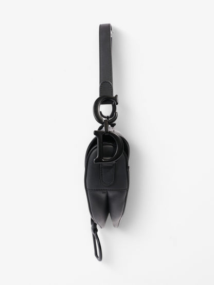 Christian Dior Saddle Bag Black Leather