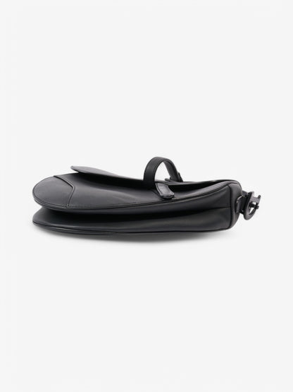 Christian Dior Saddle Bag Black Leather