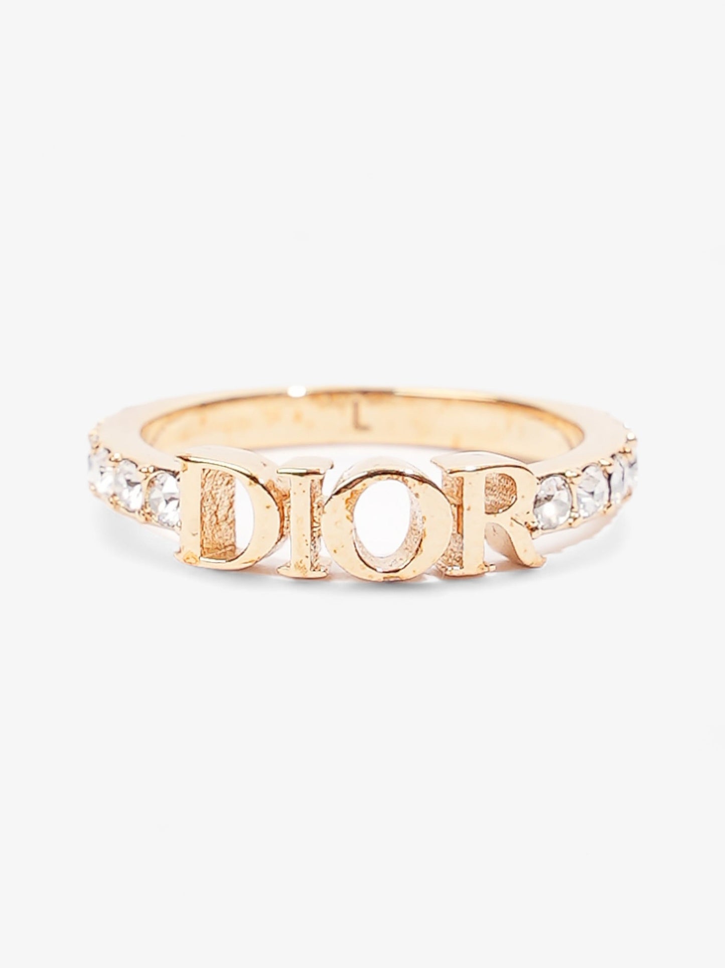 Christian Dior Dio(r)evolution Ring Gold / White Base Metal Large