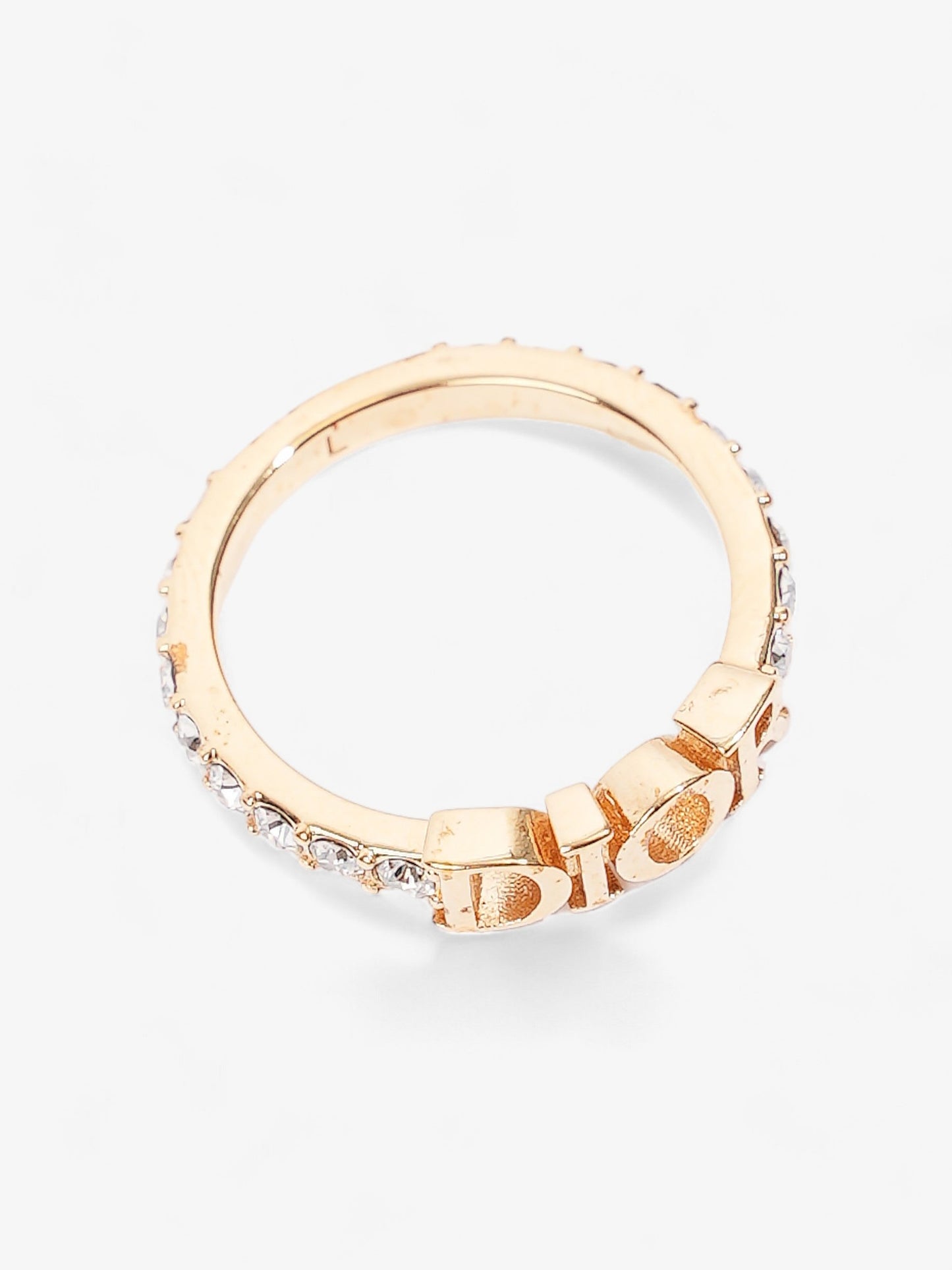 Christian Dior Dio(r)evolution Ring Gold / White Base Metal Large